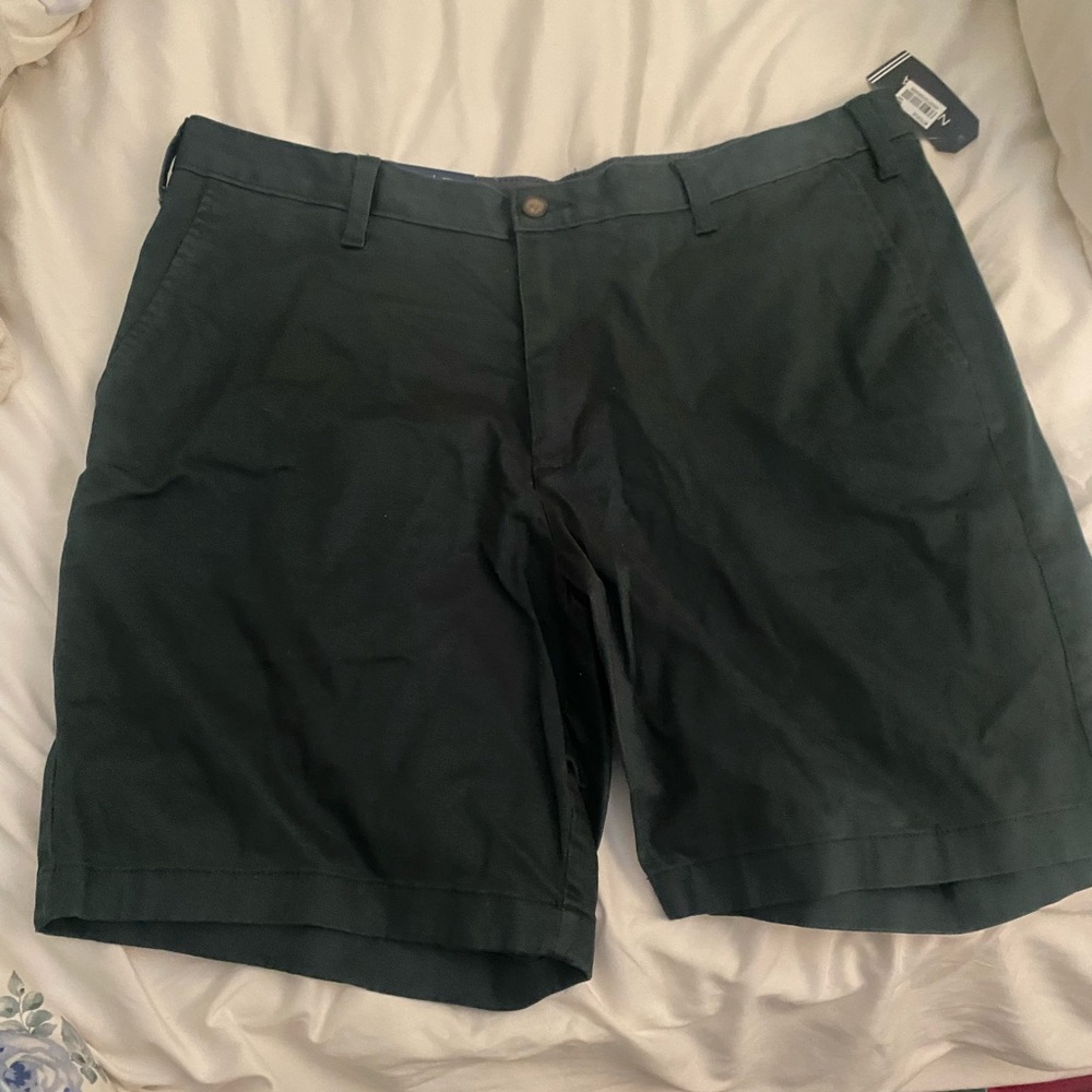 NWT Nautica Men's 8.5 inseam stretch deck shorts 38 W Bayou Green retail $55